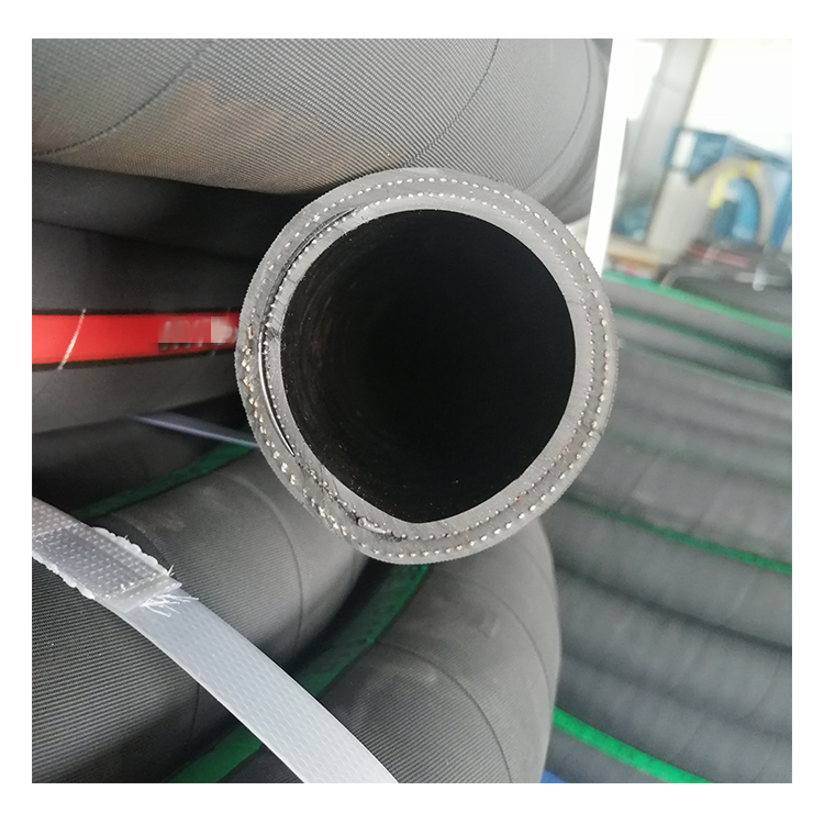 60m10bar 20bar 4inch Fiber Braid Rubber Fuel Suction and Discharge Oil Hose with Wire Helix