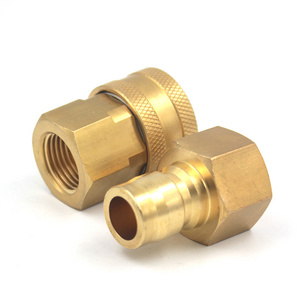 1/2" NPT BSP internal thread pressure washer water hose brass quick connect coupling