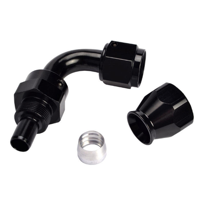 High quality AN6 PTFE Swivel Hose End Fittings Adaptor 90 degree Fuel Adapter