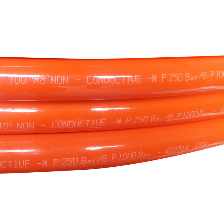 High quality 3/8 pin hole twin hydraulic hose non conductive thermoplastic oil hose gas hose