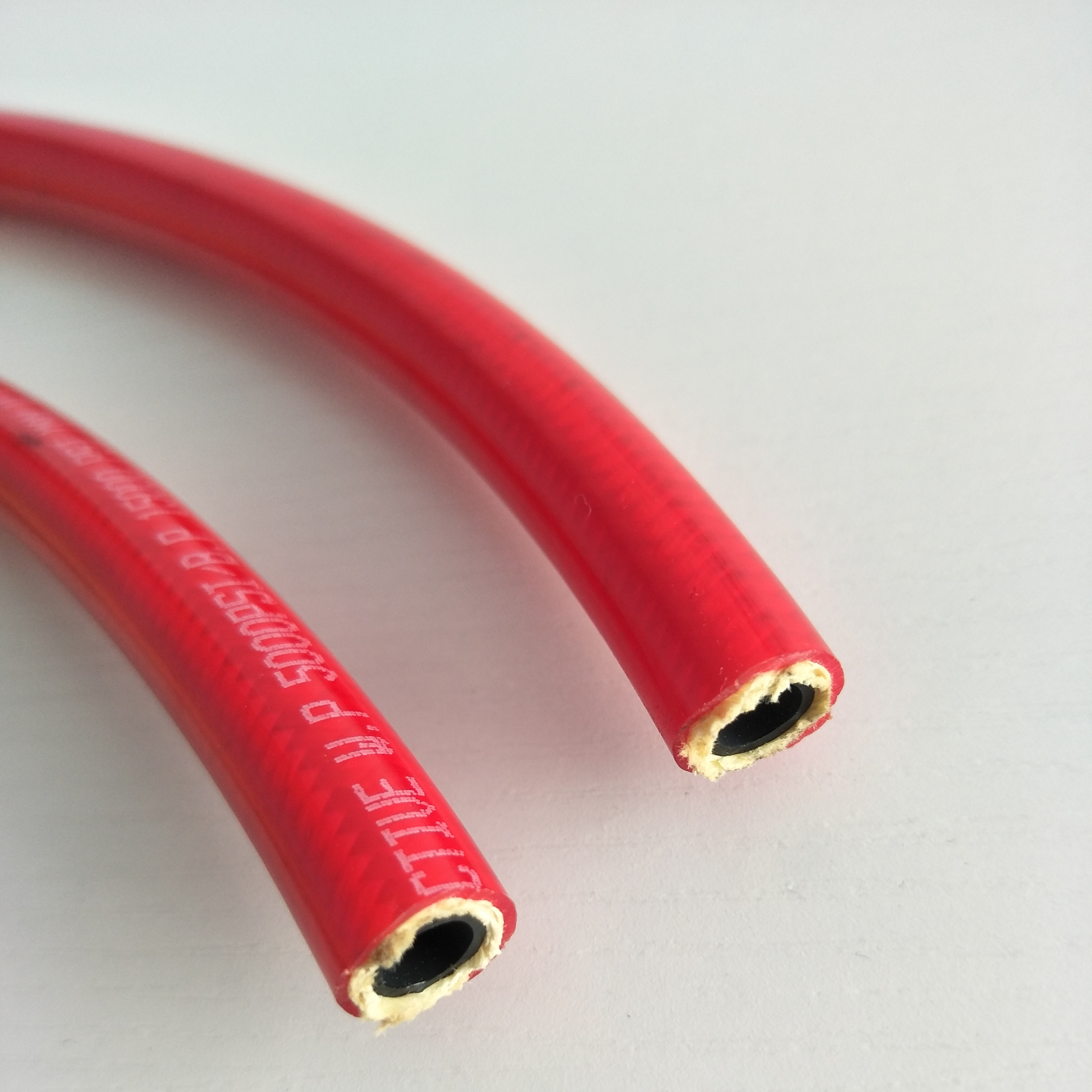 High quality 3/8 pin hole twin hydraulic hose non conductive thermoplastic oil hose gas hose