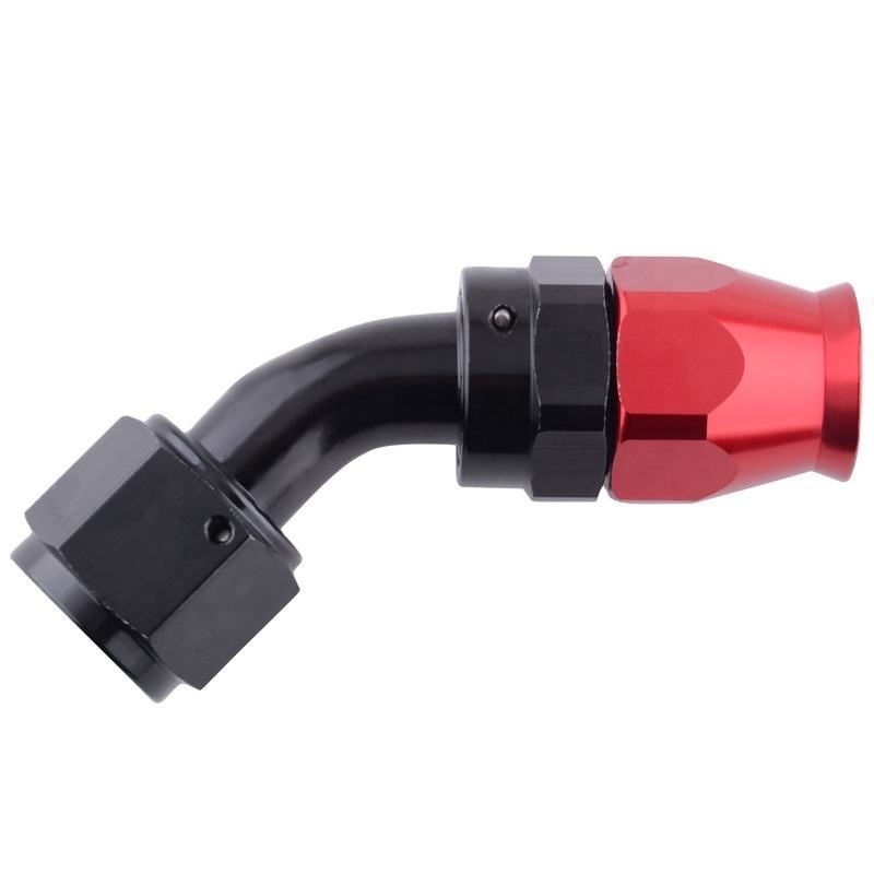 High quality AN6 PTFE Swivel Hose End Fittings Adaptor 90 degree Fuel Adapter