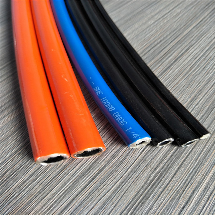 High quality 3/8 pin hole twin hydraulic hose non conductive thermoplastic oil hose gas hose