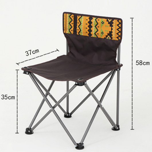 travel beach hiking folding fishing chair with armrest camping table