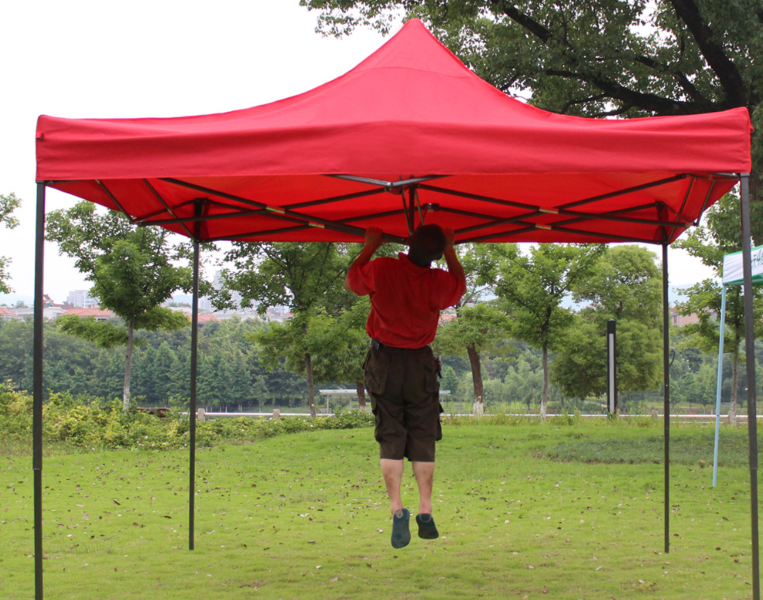 Manufacturers outdoor Gazebo  3x3 Straight-leg Folding Tent Pop up Canopy Gazebo  Iron Event Showing