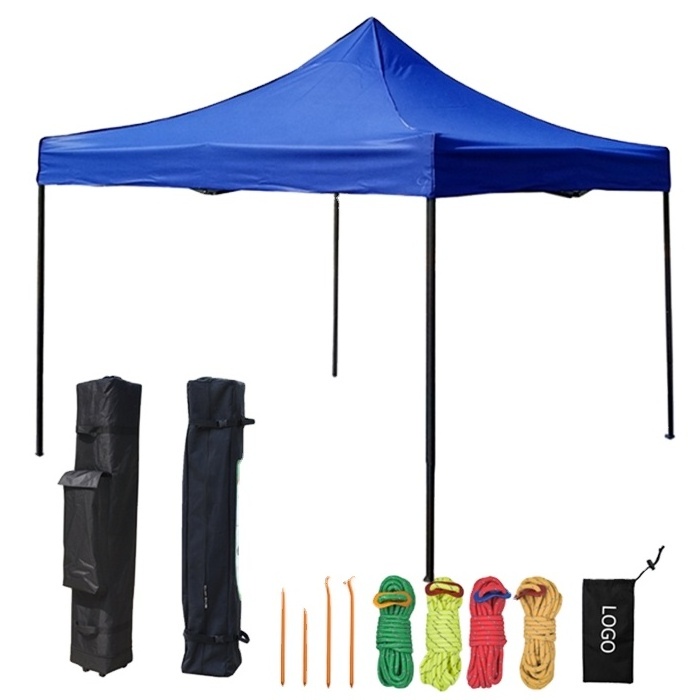 Manufacturers outdoor Gazebo  3x3 Straight-leg Folding Tent Pop up Canopy Gazebo  Iron Event Showing