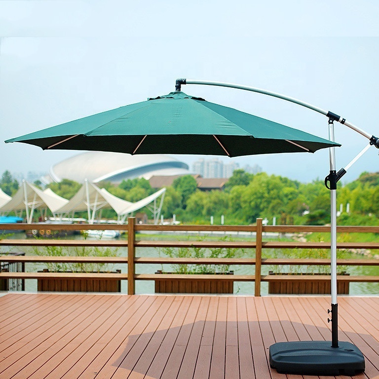 garden pool aluminum cafe canteen windproof umbrella outdoor wholesale party umbrella