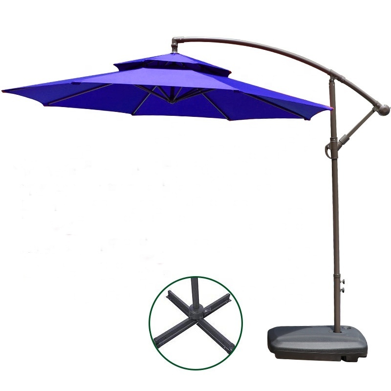 Banana Waterproof Garden Beach Patio Sun Canvas Parasol Iron Outdoor Restaurant Umbrella