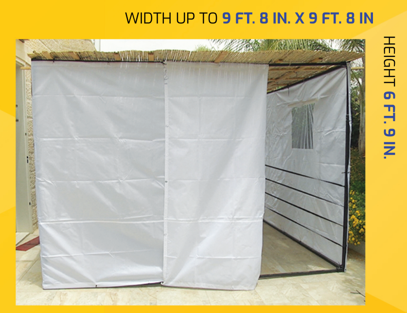 With Bamboo House Outdoor Jewish Tabernacle Sukkot Gazebo Multiple Dimensions in One Sukkah Tents 2*2m 2*3m 3*3m3*4.5m 3*6m Iron