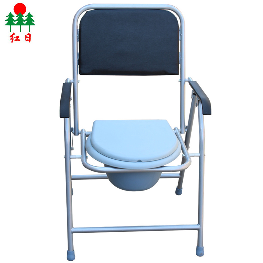 Rehabilitation Therapy elderly potty folding commode patient toilet chair price