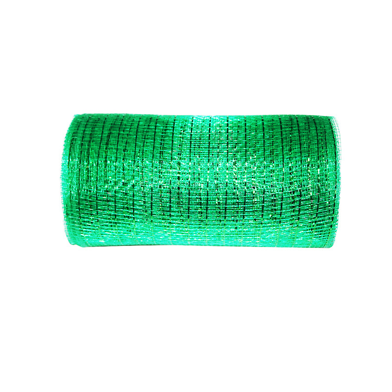 Wholesale Glitter Mesh Roll Christmas Gift Wrapping Home Decoration 15cm Decorative Mesh Ribbon For Wedding Party