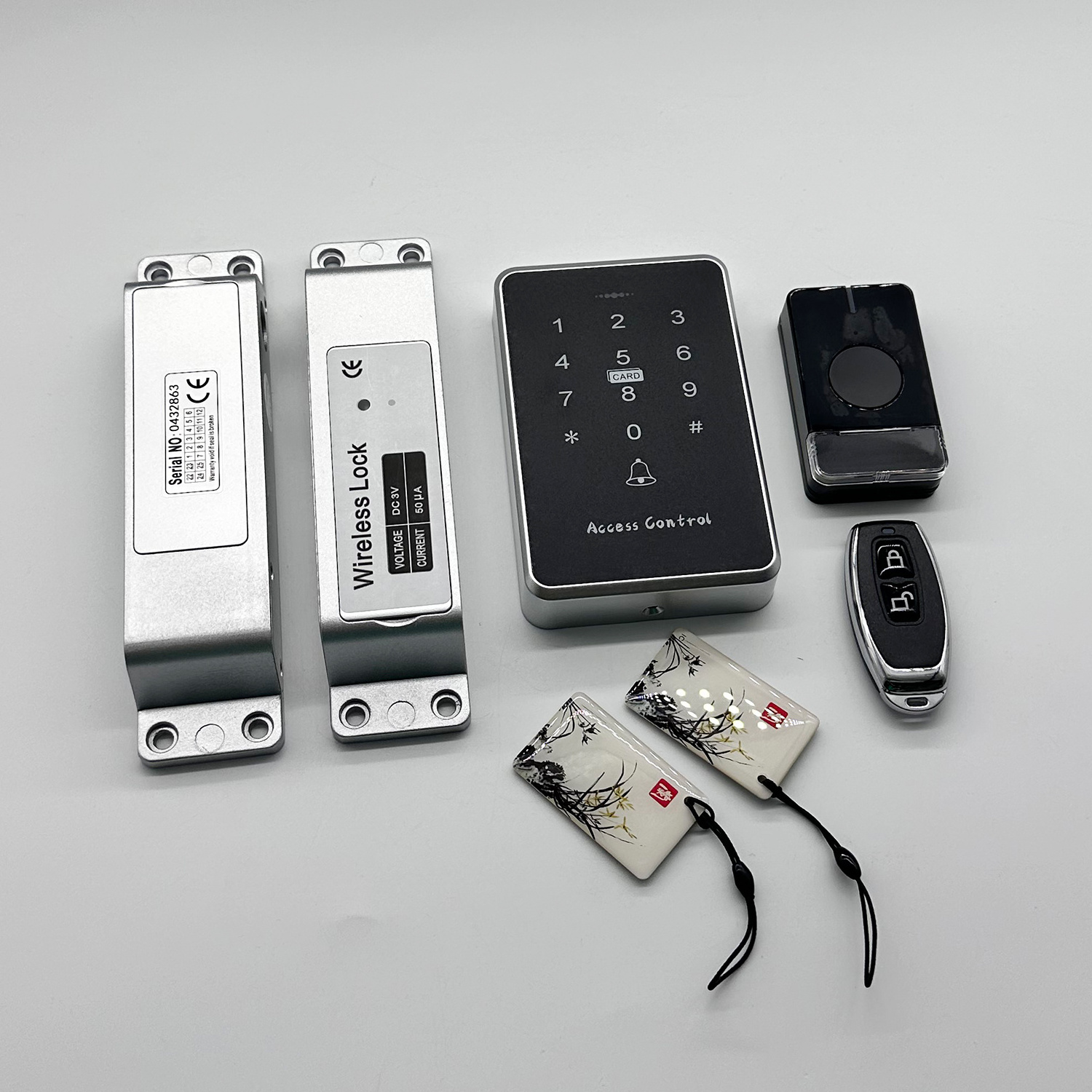 Wireless Electric Door Lock Kit Keypad standalone Access Control System