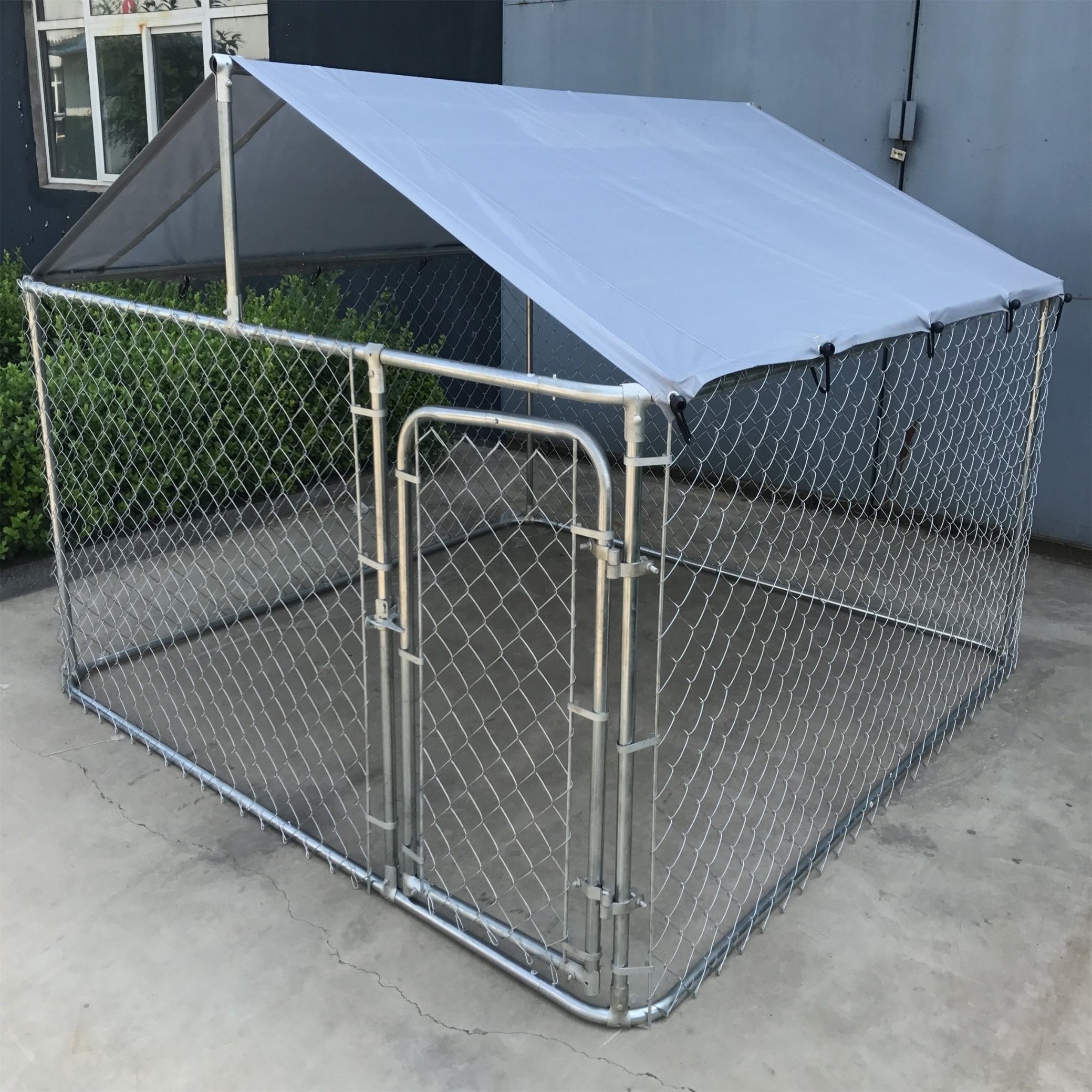 Large Steel Chain Link Kennel for Dogs for Pet Houses Furniture Run Enclosures