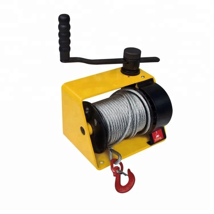 150kg to 2000kg heavy duty hand winch portable small boat trailer manual cable  hand boat winch With factory Price