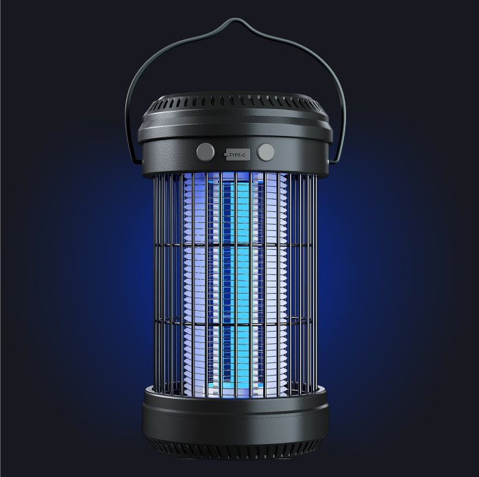 New Arrival Strong Electric Shock Led Mosquito Killing Lamp USB Rechargeable Mosquito Killer Lamp Outdoor Bug Zapper Lantern