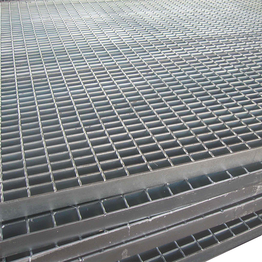 Heavy duty  steel floor trap grating catwalk raised steel grid floor plates drainage bar grating