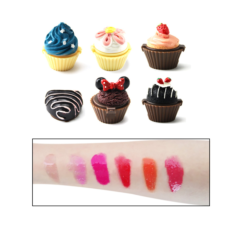 Wholesale Matte Lip Gloss Cupcake Lip Makeup Private Label Lip Gloss