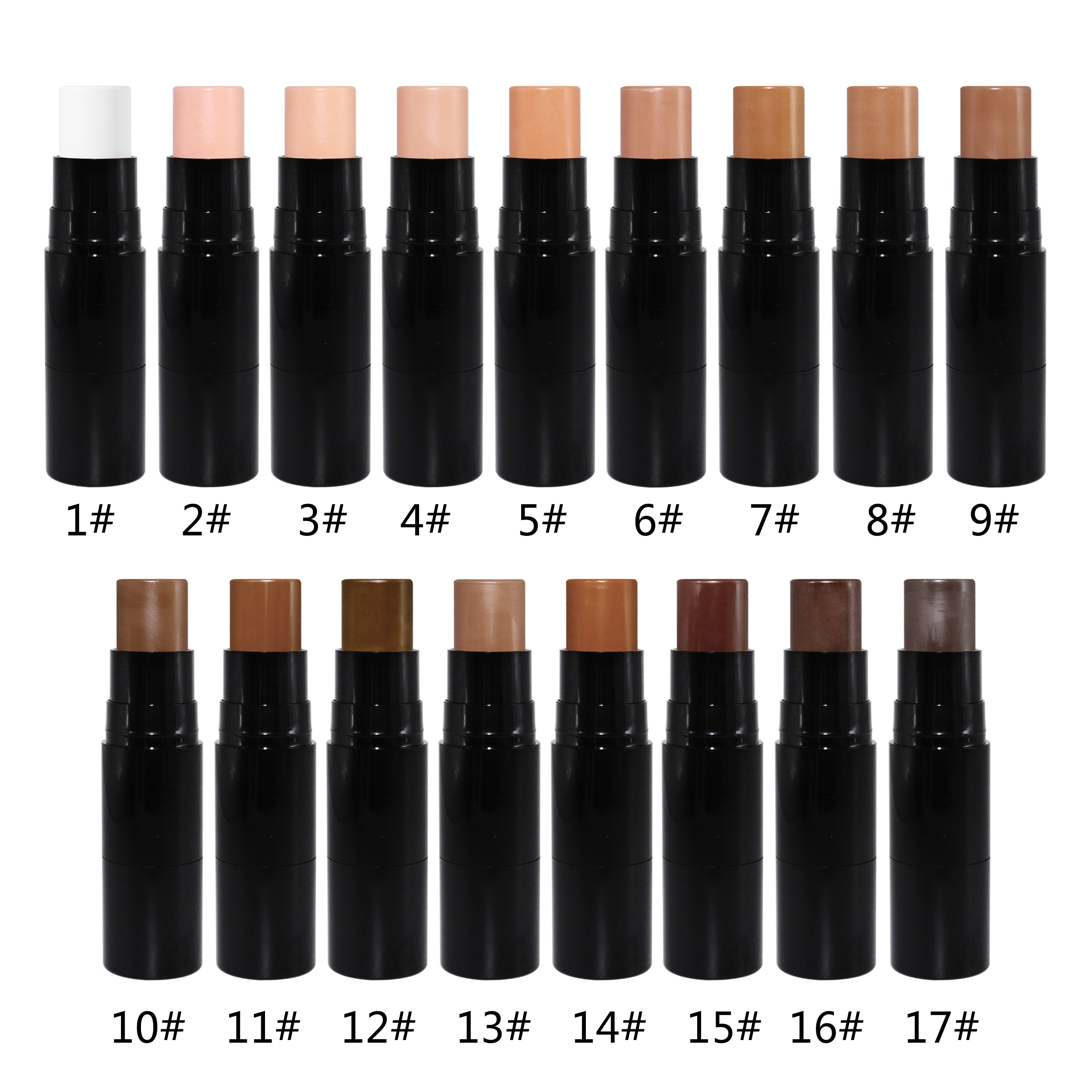 Private Label Contour Stick With Brush Pigment Long Lasting Bronzer Makeup Concealer Foundation