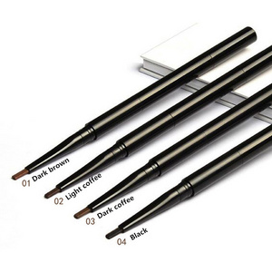 Vegan Double-Ended Eyebrow Enhancer Private Label 4 Color Skinny Brow Pencil with Brush Eye Styling Stick for Makeup-Artists