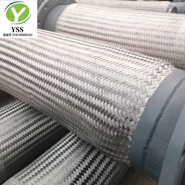 Leeboo flange joint flexible metal corrugated hose pipe high low temp heavy duty dn25 1000mm flexible metal hose with flange end