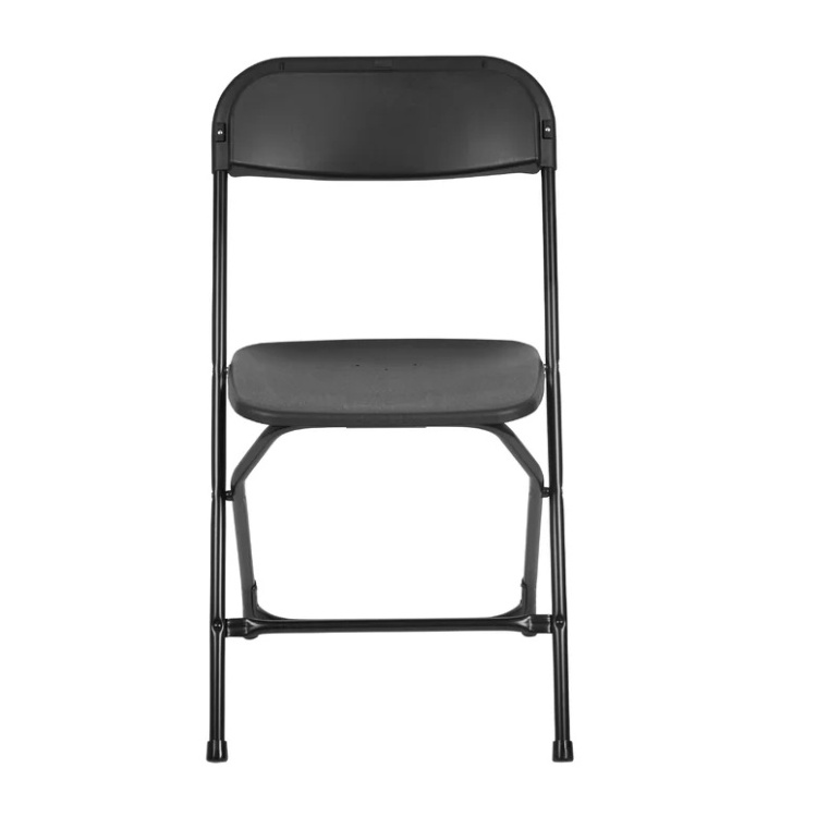 Factory Hot Sale Cheap Metal Black Folding Chairs For Event