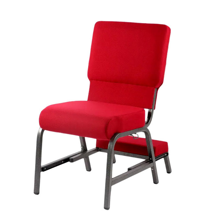 Factory sale cheap price theater furniture auditorium padded church chair with kneeler