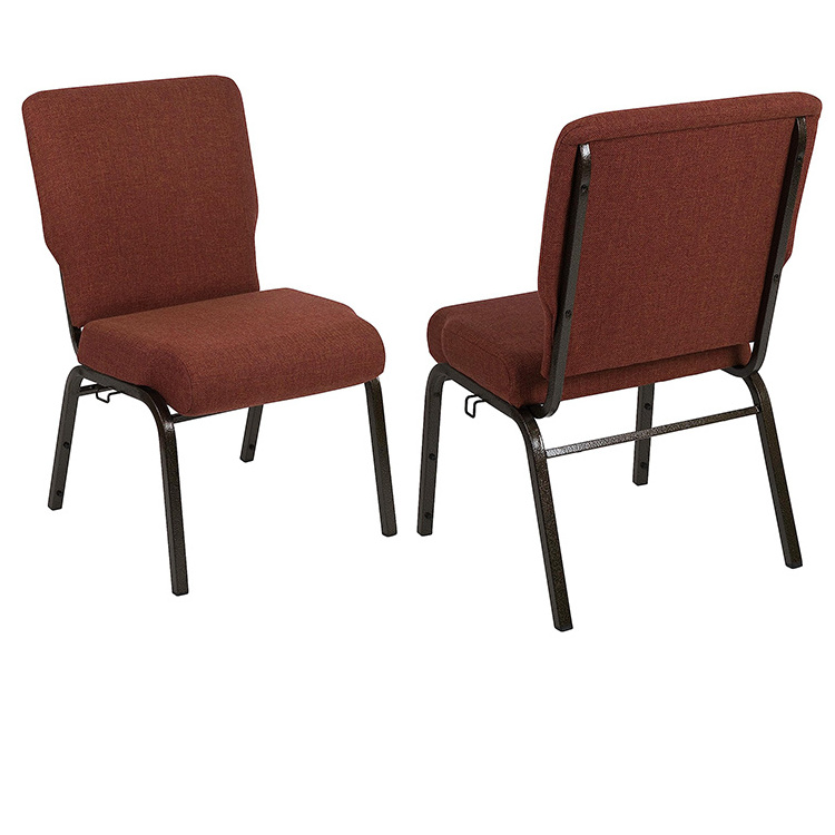 Factory Sale Cheap Stackable Iron Pew Chairs For Auditorium