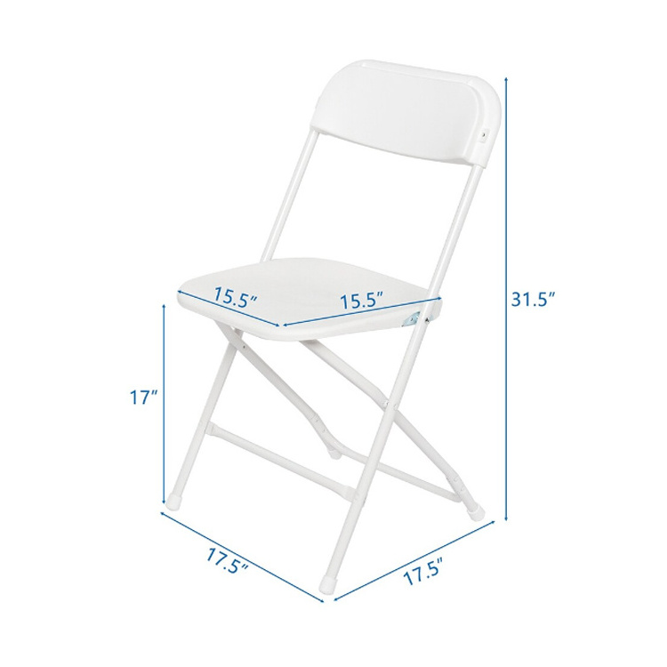 Wholesale Price 10 Pack 650 lb Capacity Premium Event Plastic Folding Chairs For Sale