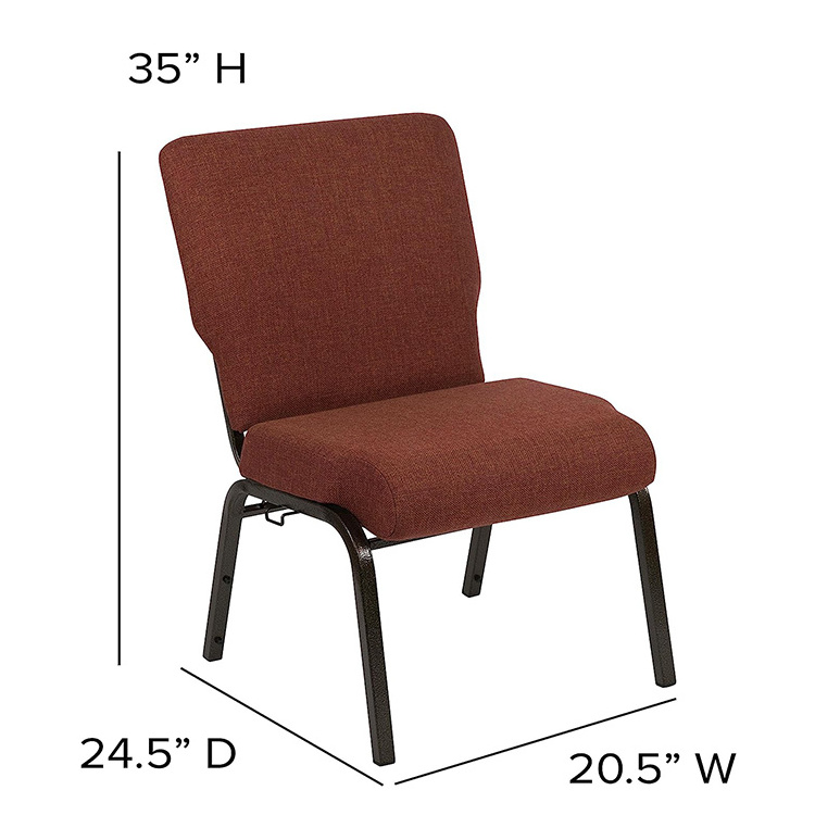 Factory Sale Cheap Stackable Iron Pew Chairs For Auditorium