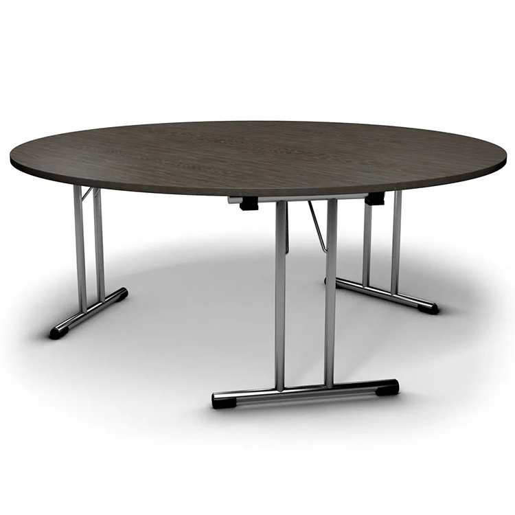 Wholesale Banquet Hall Used Round Foldable Fireproof Board Hotel Dinning Table For Sale