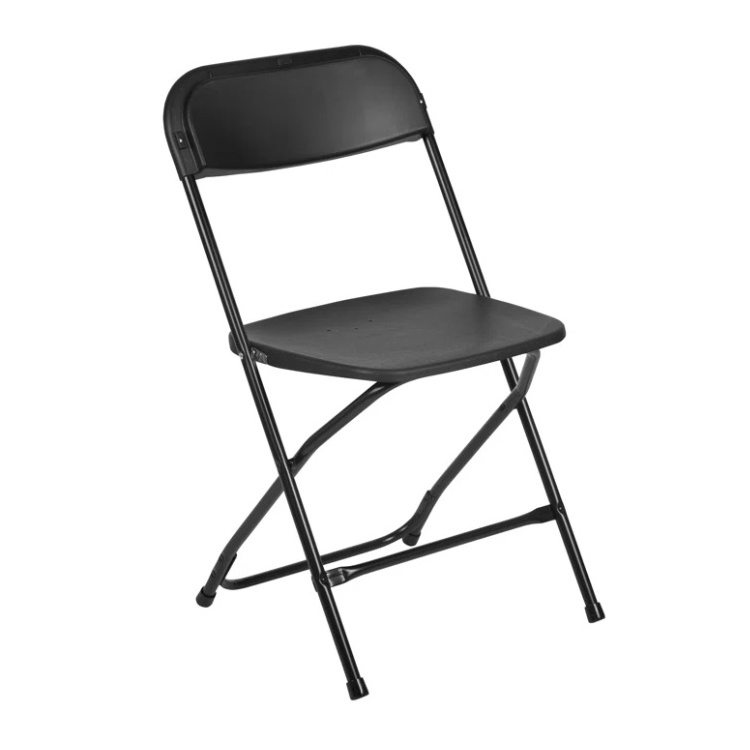 Factory Hot Sale Cheap Metal Black Folding Chairs For Event