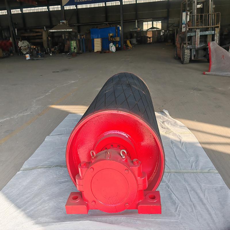 Material handling equipment - Transfer conveyor to drum drive drum