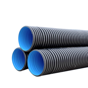 Plastics pipe 36 inch road culvert double wall corrugated pipe