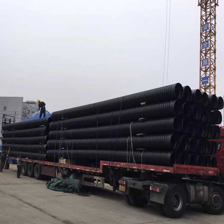 Plastics pipe 36 inch road culvert double wall corrugated pipe