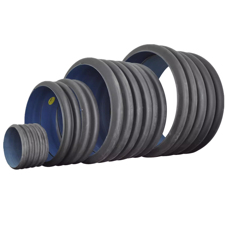 Plastics pipe 36 inch road culvert double wall corrugated pipe