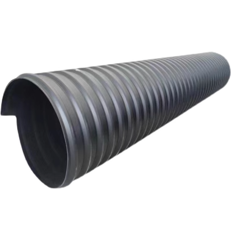 HDPE double wall corrugated PE drainage pipe 48 hdpe plastic culvert pipe