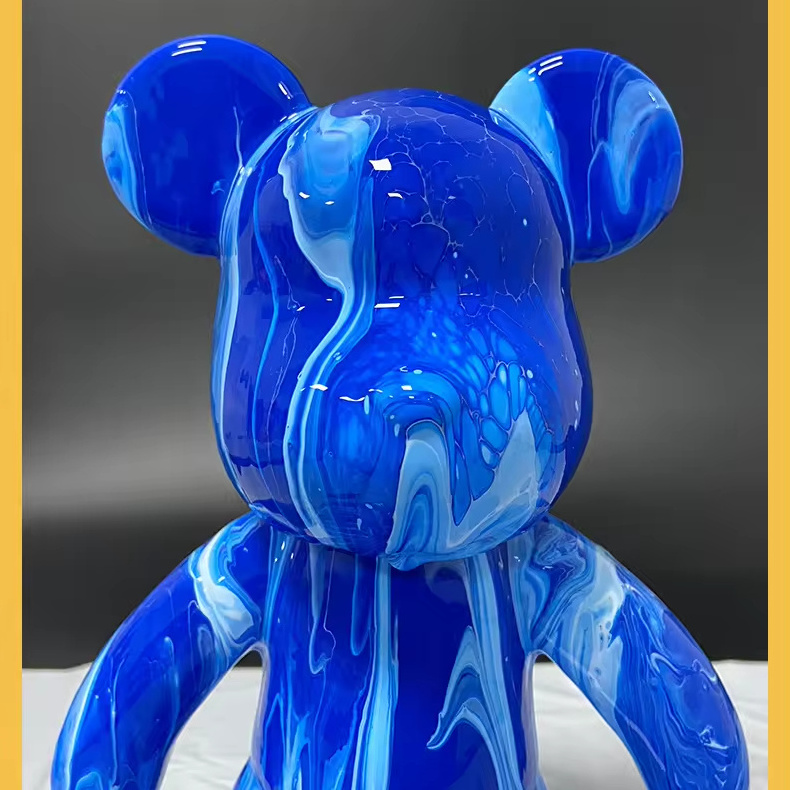 Handmade Vinyl Bear Model Diy Painting Dolls Kids Action Bear Figure Toys Children Birthday Gifts Without Painting Tools Diy Dia