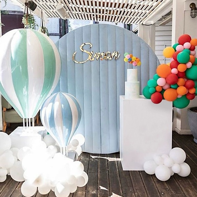 Wedding party birthday baby shower props fiberglass hanging hot air Balloon stand for Decorations