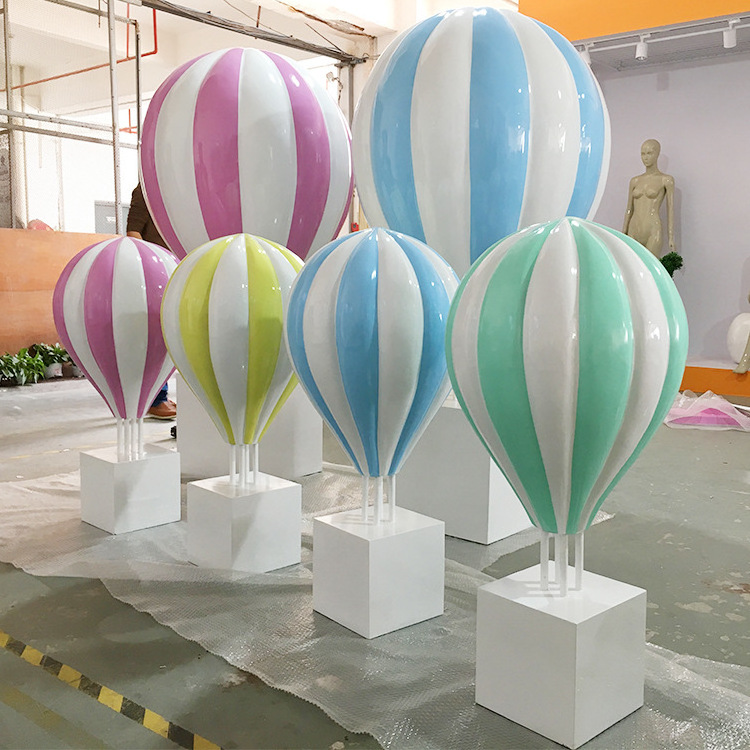 Wedding party birthday baby shower props fiberglass hanging hot air Balloon stand for Decorations