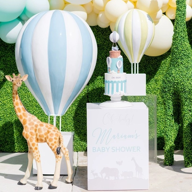 Wedding party birthday baby shower props fiberglass hanging hot air Balloon stand for Decorations