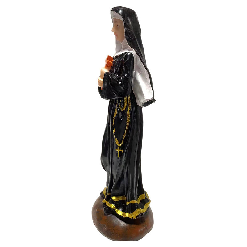 Best Sellers resin crafts home furnishings God Jesus catholic resin stat ornaments religious crafts Creative nun statue