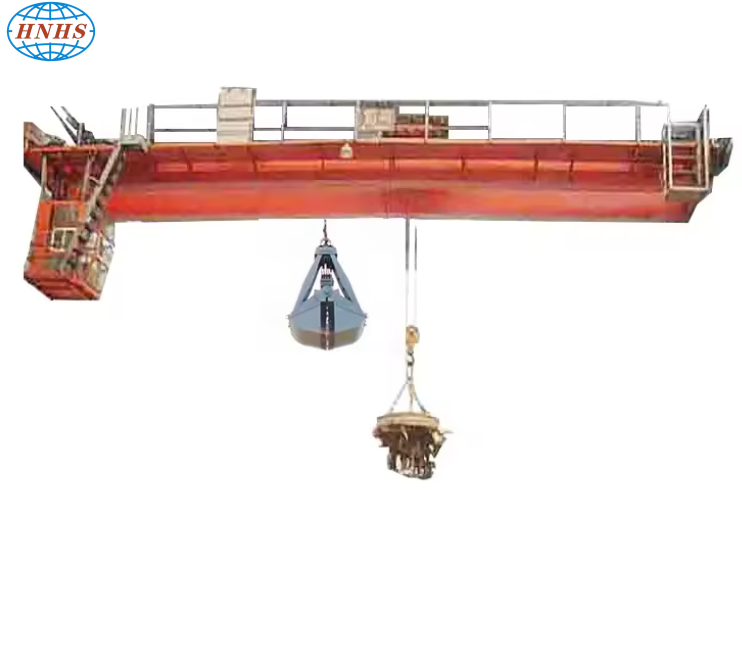 Double Girder Remote Control Grab and Magnet Electric Overhead Bridge Traveling Crane