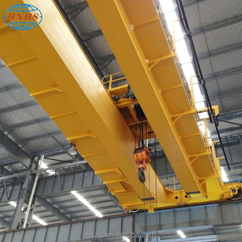 New Industrial Double Girder Bridge Overhead Lifting Crane 100ton/30ton Capacity 5ton Max Load Engine Core Component 20m/3m Max