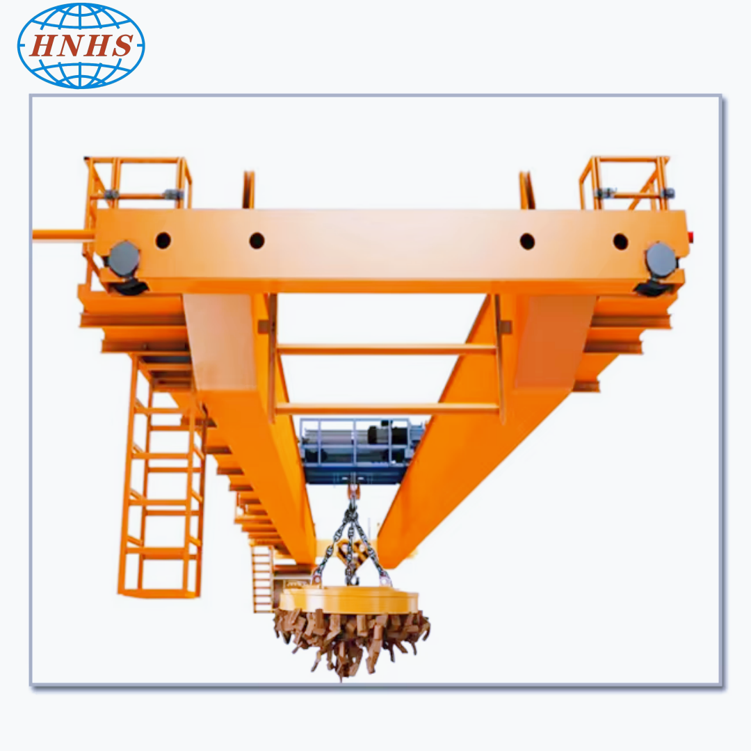 Double Girder Remote Control Grab and Magnet Electric Overhead Bridge Traveling Crane