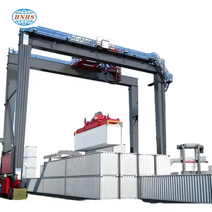 Huasui Brand 20 Ton 10 Ton RTG Crane Straddle Carrier 30 Ton 42 Ton Rubber Tyre Gantry Crane Container 50 Ton Motor Engine