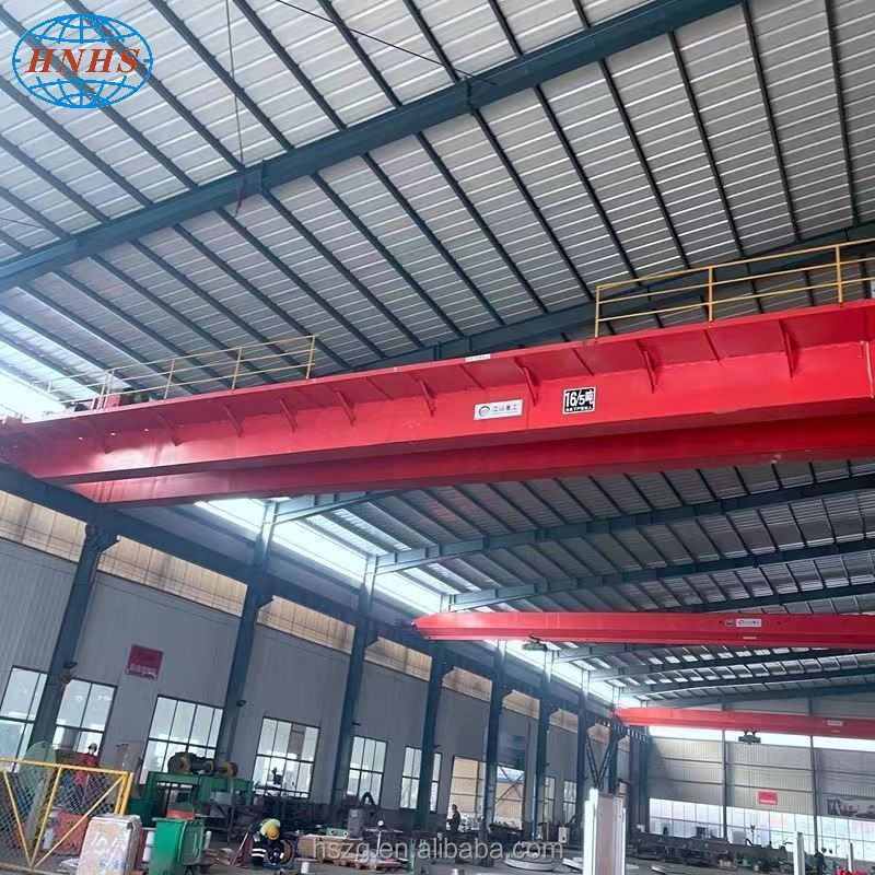 New Industrial Double Girder Bridge Overhead Lifting Crane 100ton/30ton Capacity 5ton Max Load Engine Core Component 20m/3m Max