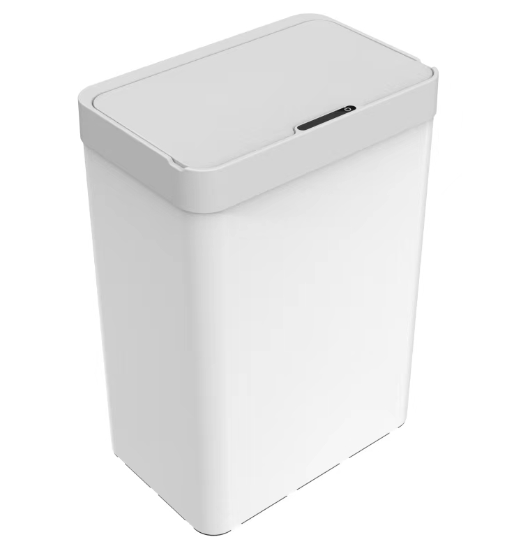 19 Gallon 35/45/55/70L Touchless Sensor Trash Can Rectangle Garbage Bin Perfect for Home Kitchen Office White trash can