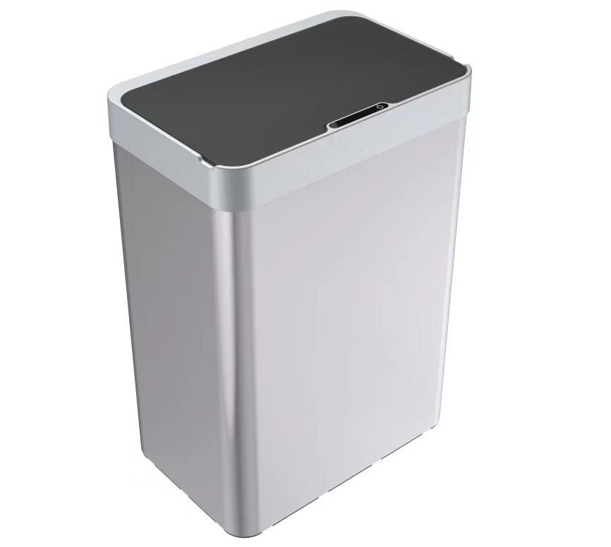 19 Gallon 35/45/55/70L Touchless Sensor Trash Can Rectangle Garbage Bin Perfect for Home Kitchen Office White trash can