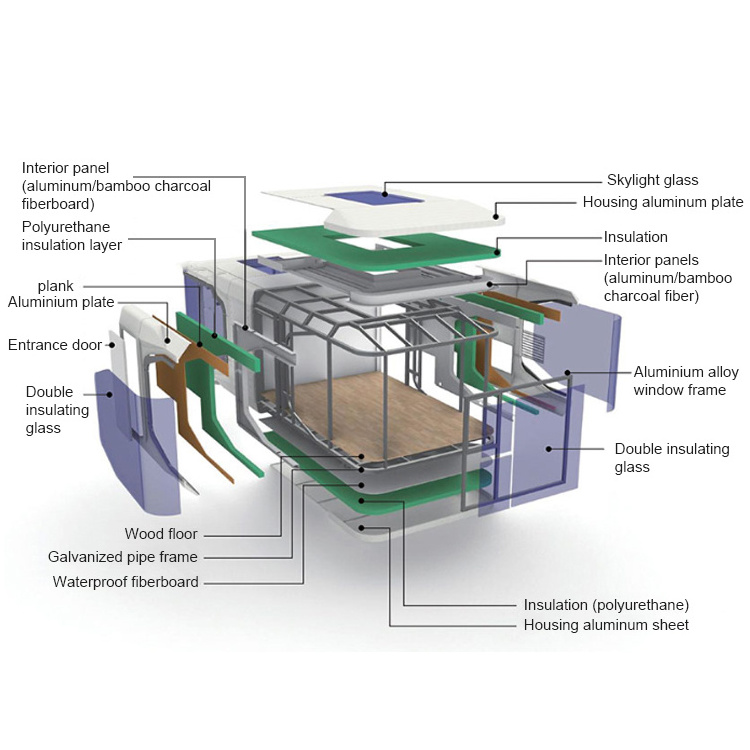 Customized Vacation Space Capsule Large A Frame House Prefabricated Cabin Prefabricated Modular Home Space Capsule Container