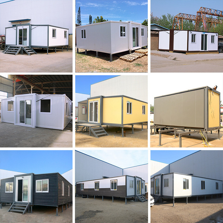 Foldable Building 2 Bedroom Portable Modular House China Shipping 20ft 40ft Expandable Folding House